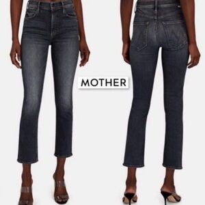 MOTHER The Midrise Dazzler Ankle Jeans Dark Wash Straight Leg Women's Size 26